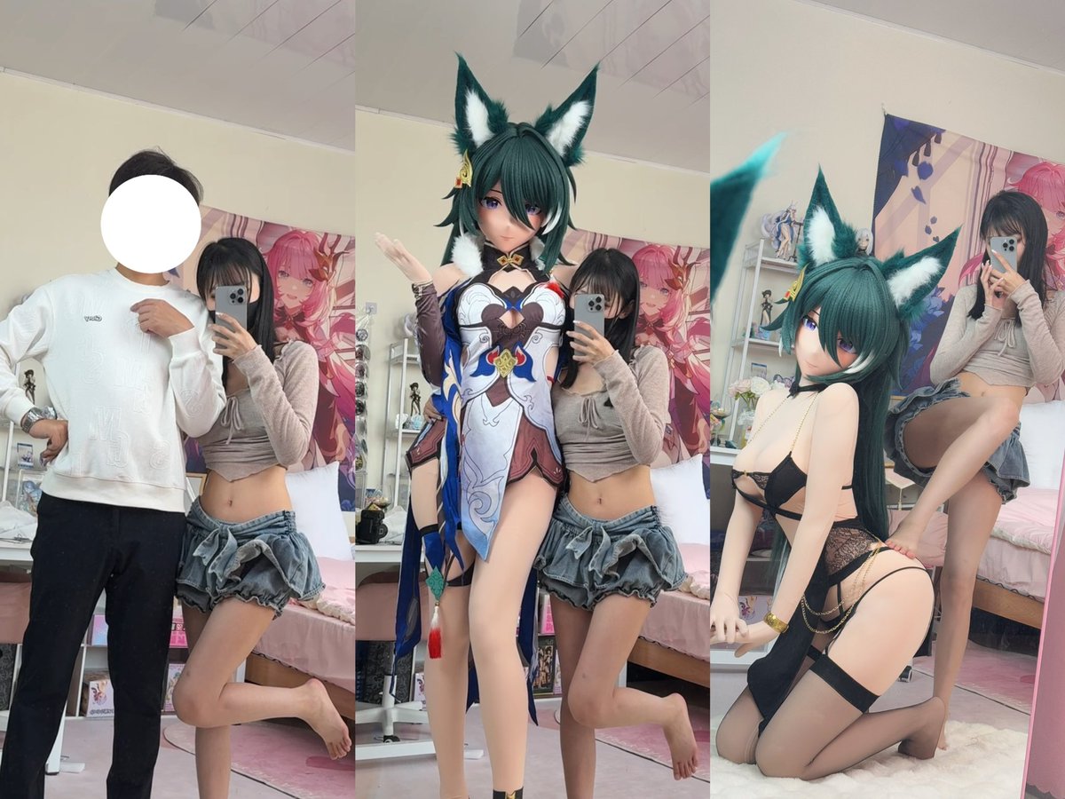 hakarenxin99's tweet photo. #kigurumi 
日常→墙内→推上

踢踢大屁股🥵 https://t.co/bgorV7Dwoy
