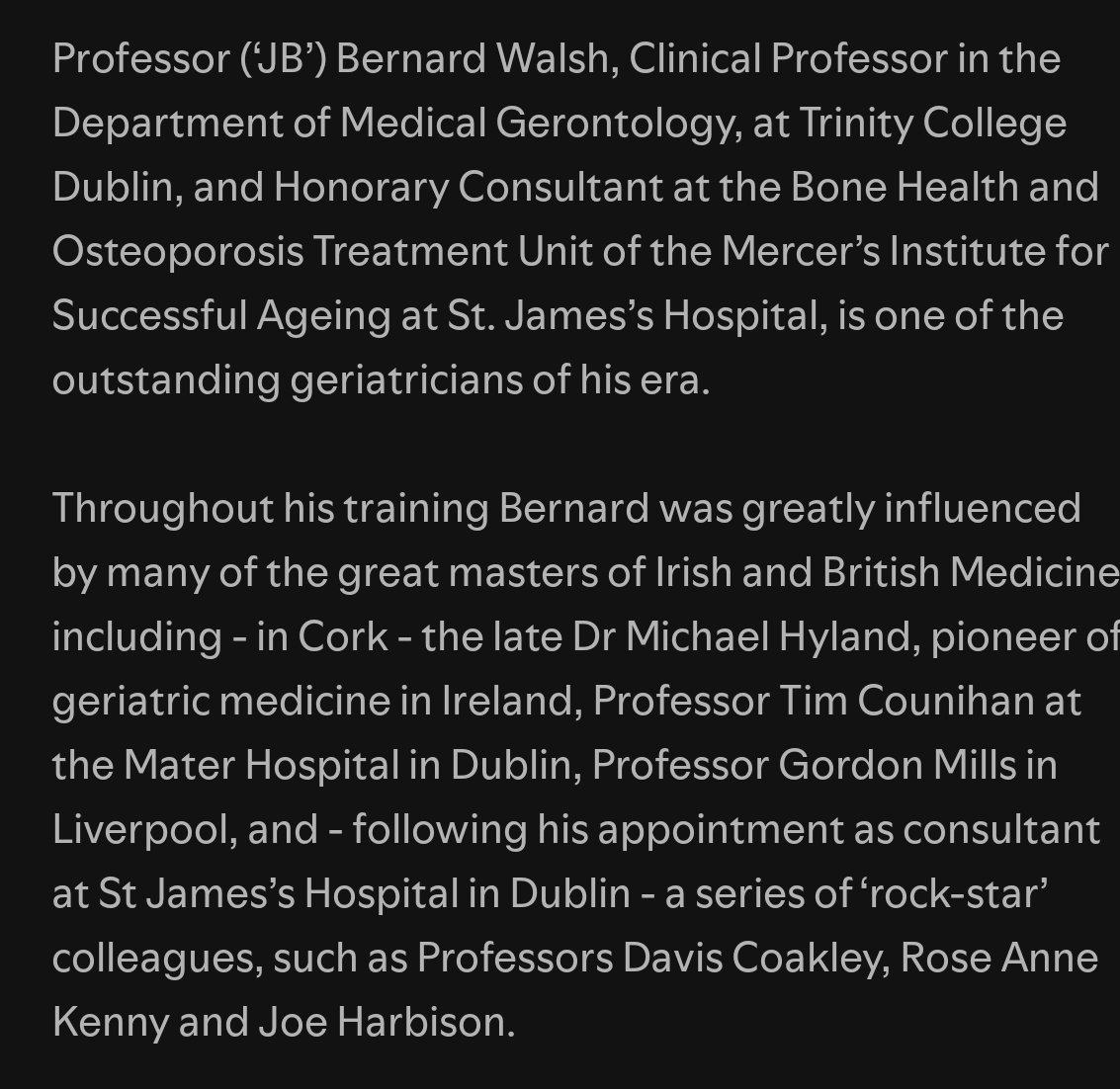 Roisin Nevin (@ronevx) on Twitter photo This podcast episode to bookmark & share,🔊 "Irish Medical Lives" hosted by Dr Chris Luke with guest,our own, Professor J.B. Walsh <a href="/jbwalsh/">jbwalsh</a> <a href="/stjamesdublin/">St James's Hospital</a>
#MISA <a href="/tcddublin/">Trinity College Dublin</a> ; his inspirational life story shared, hosted by Dr Chris Luke.😎
#Cork #DurhamUK #Ireland This podcast episode to bookmark & share,🔊 "Irish Medical Lives" hosted by Dr Chris Luke with guest,our own, Professor J.B. Walsh <a href="/jbwalsh/">jbwalsh</a> <a href="/stjamesdublin/">St James's Hospital</a>
#MISA <a href="/tcddublin/">Trinity College Dublin</a> ; his inspirational life story shared, hosted by Dr Chris Luke.😎
#Cork #DurhamUK #Ireland