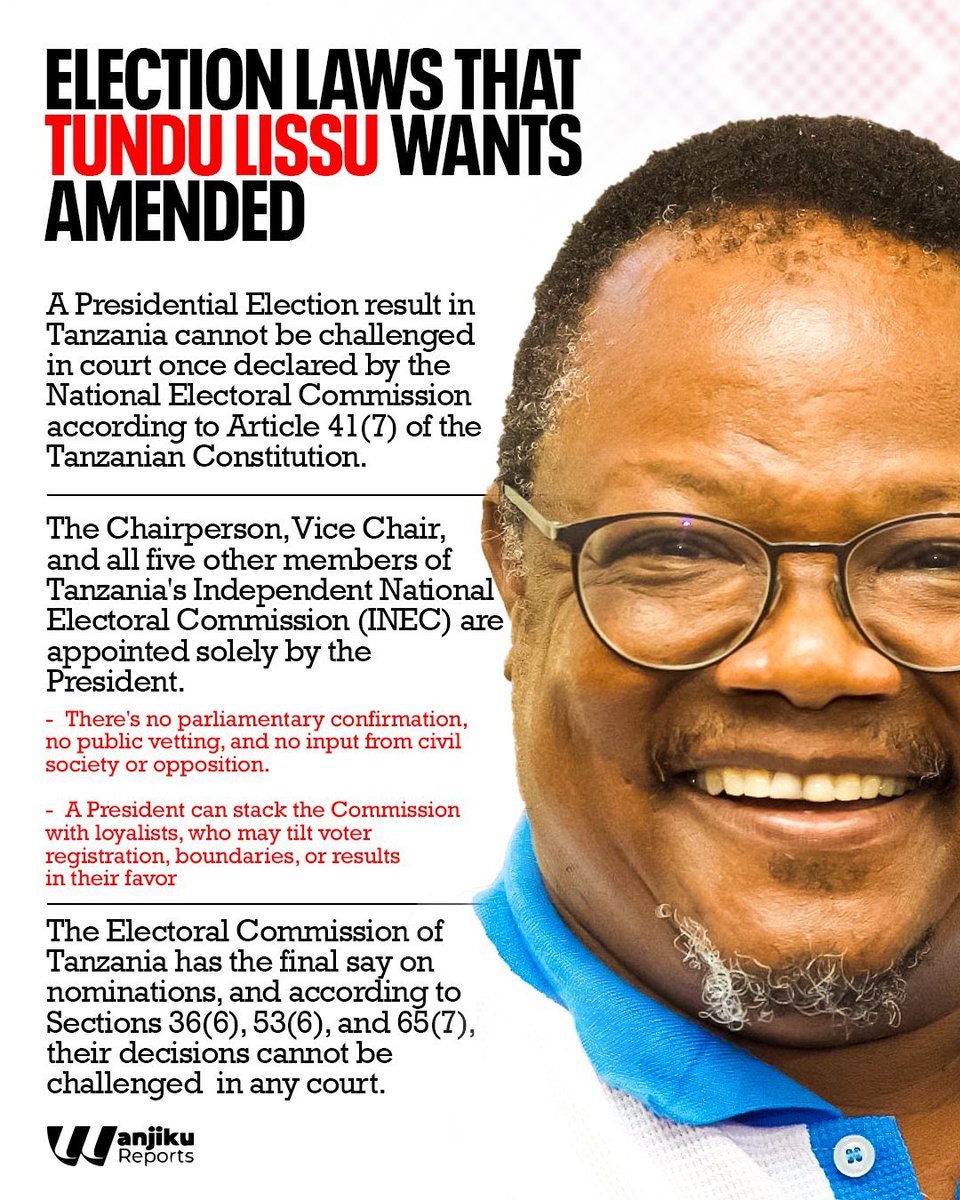 Maria Sarungi Tsehai (@mariastsehai) on Twitter photo Wakati nyota ya Tundu Lissu inazidi kung’aa kimataifa, nyota ya Bi Kizimkazi inazima kabisa na sasa imekuwa giza tupu! Watu wanamkana na kumkimbia!
Unachokitafuta utakipata <a href="/SuluhuSamia/">Samia Suluhu</a>
Kama ulijua utatuua na kututeka alafu utaachwa tu sasa ujue mwisho wa dhulma umeanza Wakati nyota ya Tundu Lissu inazidi kung’aa kimataifa, nyota ya Bi Kizimkazi inazima kabisa na sasa imekuwa giza tupu! Watu wanamkana na kumkimbia!
Unachokitafuta utakipata <a href="/SuluhuSamia/">Samia Suluhu</a>
Kama ulijua utatuua na kututeka alafu utaachwa tu sasa ujue mwisho wa dhulma umeanza
