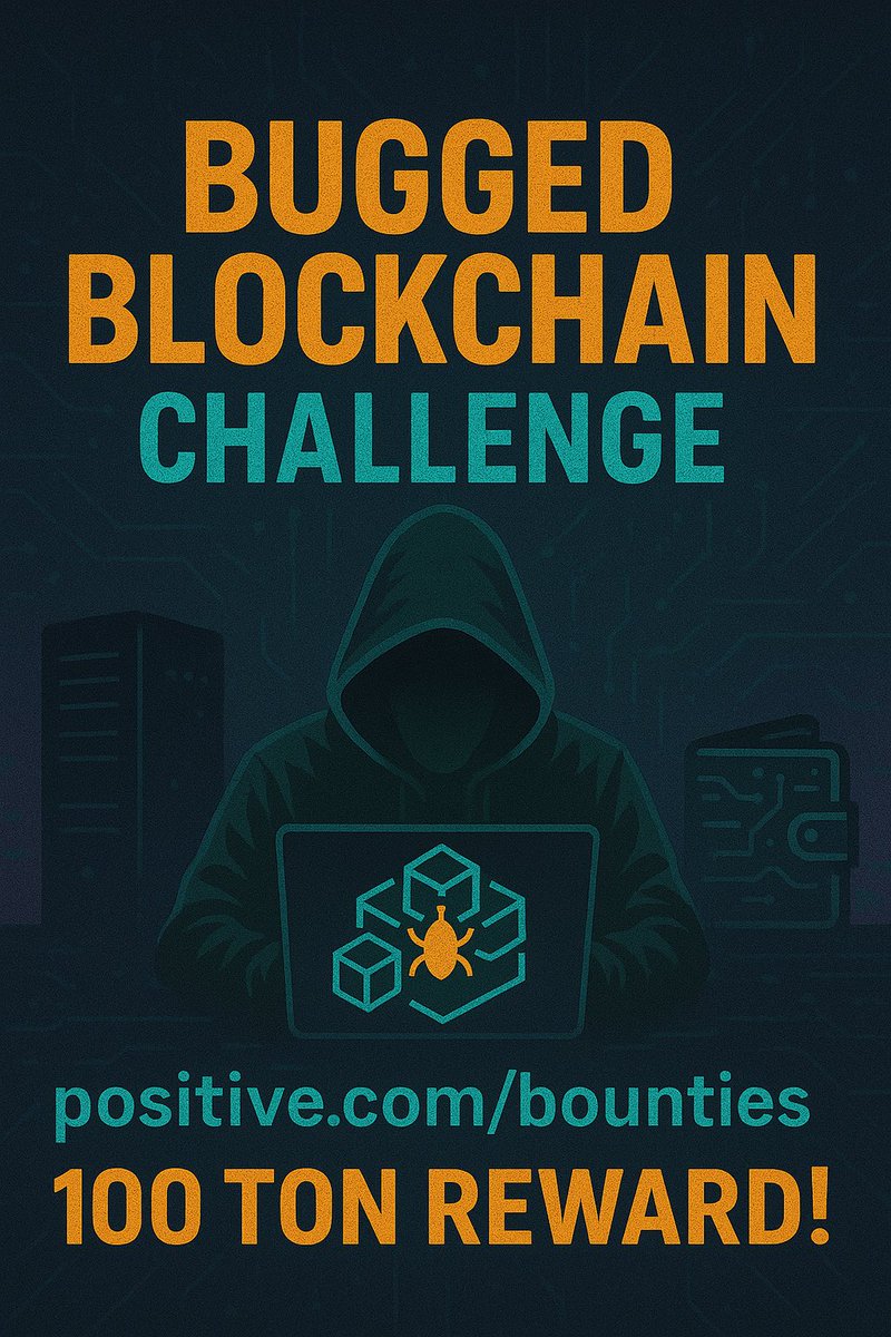 ilyadruzh's tweet photo. Bugged Blockchain Challenge is LIVE! 🔥

A deliberately vulnerable blockchain awaits your hacking skills! Break into the node or wallet, and submit your top exploit report for a chance to win a massive 100 TON bounty!

Full details at https://t.co/zuNcp8VHg7. https://t.co/tn86f0EIhw