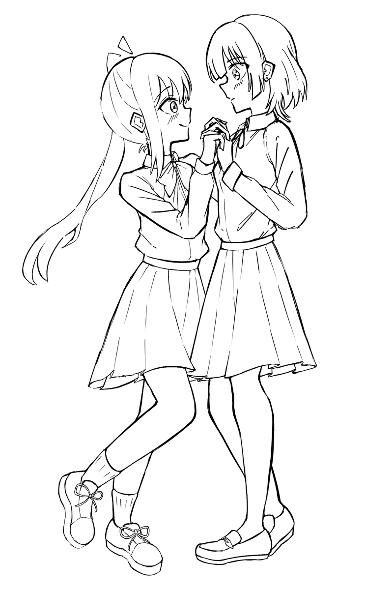 AsymmetricalK's tweet image. #nijiryo sketch