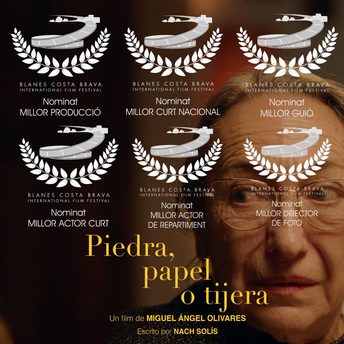 Nach Solís - Guionista #LaIndustriaDelCineFilms (@nachsolis_icine) on Twitter photo ¡6 nominaciones para PIEDRA, PAPEL O TIJERA en el Blanes Costa Brava International Film Festival! ¡Muchísimas gracias! ❤️
<a href="/LINE_UP_AGENCY/">LINE UP - Film Agency</a> <a href="/_MiguelOlivares/">Miguel Ángel</a> <a href="/RTejon/">Raúl Tejón</a> <a href="/nachoguerreros/">Nacho Guerreros</a> #PiedraPapelOTijera ¡6 nominaciones para PIEDRA, PAPEL O TIJERA en el Blanes Costa Brava International Film Festival! ¡Muchísimas gracias! ❤️
<a href="/LINE_UP_AGENCY/">LINE UP - Film Agency</a> <a href="/_MiguelOlivares/">Miguel Ángel</a> <a href="/RTejon/">Raúl Tejón</a> <a href="/nachoguerreros/">Nacho Guerreros</a> #PiedraPapelOTijera