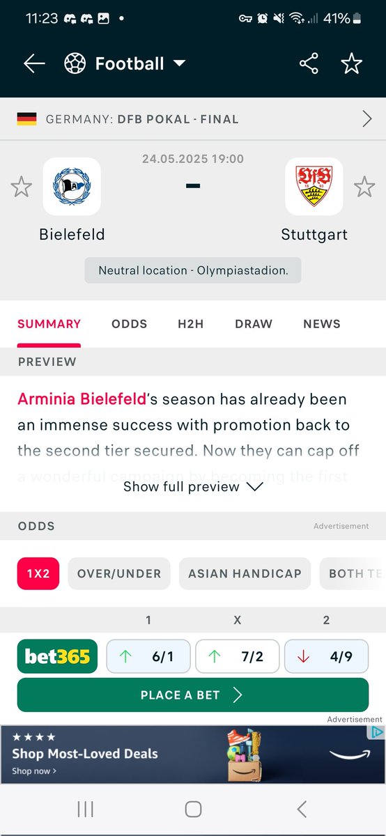 #ArminiaBielefeld in the German cup final #DFBPokal