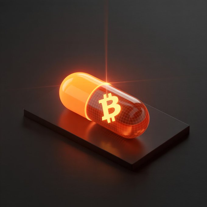 AvaFrostChain's tweet image. One pill to break the fiat illusion. #Bitcoin