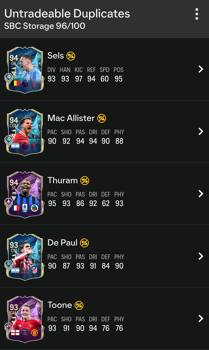 FutKoichi's tweet photo. 93+x5EFIGS TOTS パック🤮
#FC25 #FUT #TOTS https://t.co/8IhtPo6fbC