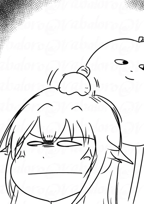 優しく頭を撫でてあげるりんごろうさん。 