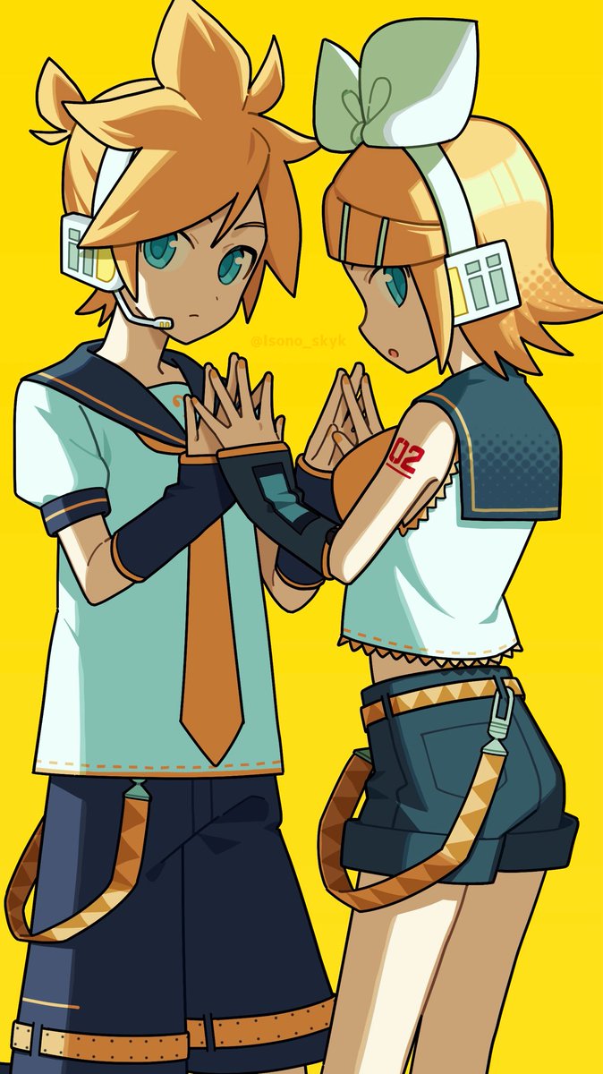 💛🪞🧡 #鏡音リン #鏡音レン
