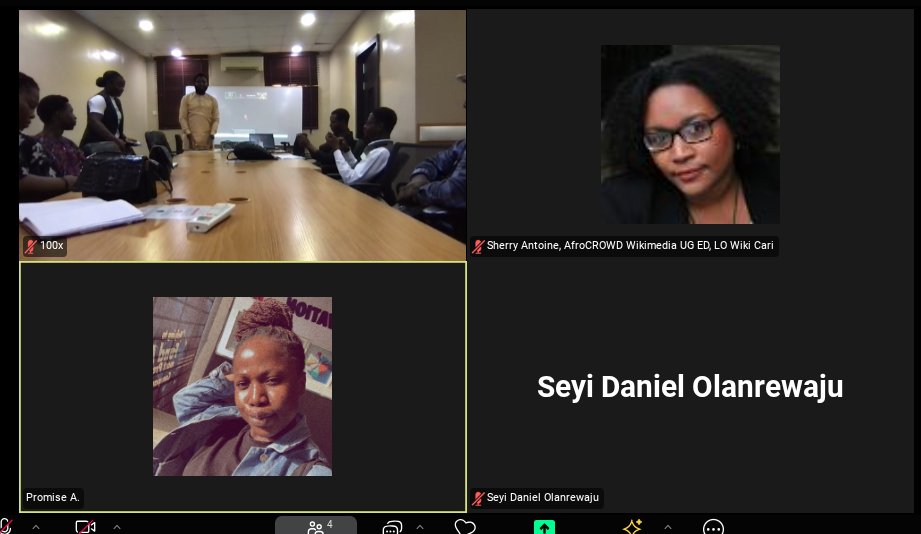 afrocrowd.org (@afrocrowdit) on Twitter photo Happening now in #Lagos #Nigeria, we are meeting in celebration of #AfricaDay, #MentalHealthAwarenessMonth and <a href="/Wikimedia/">Wikimedia Foundation</a>!
Connecting with the Wiki community can be an outlet for not only growing in knowledge and understanding of our world, and ourselves, but human connectivity Happening now in #Lagos #Nigeria, we are meeting in celebration of #AfricaDay, #MentalHealthAwarenessMonth and <a href="/Wikimedia/">Wikimedia Foundation</a>!
Connecting with the Wiki community can be an outlet for not only growing in knowledge and understanding of our world, and ourselves, but human connectivity