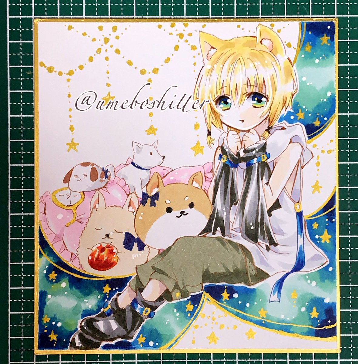 umeboshitter's tweet image. オリジナルイラスト。
犬っぽい子。多分。