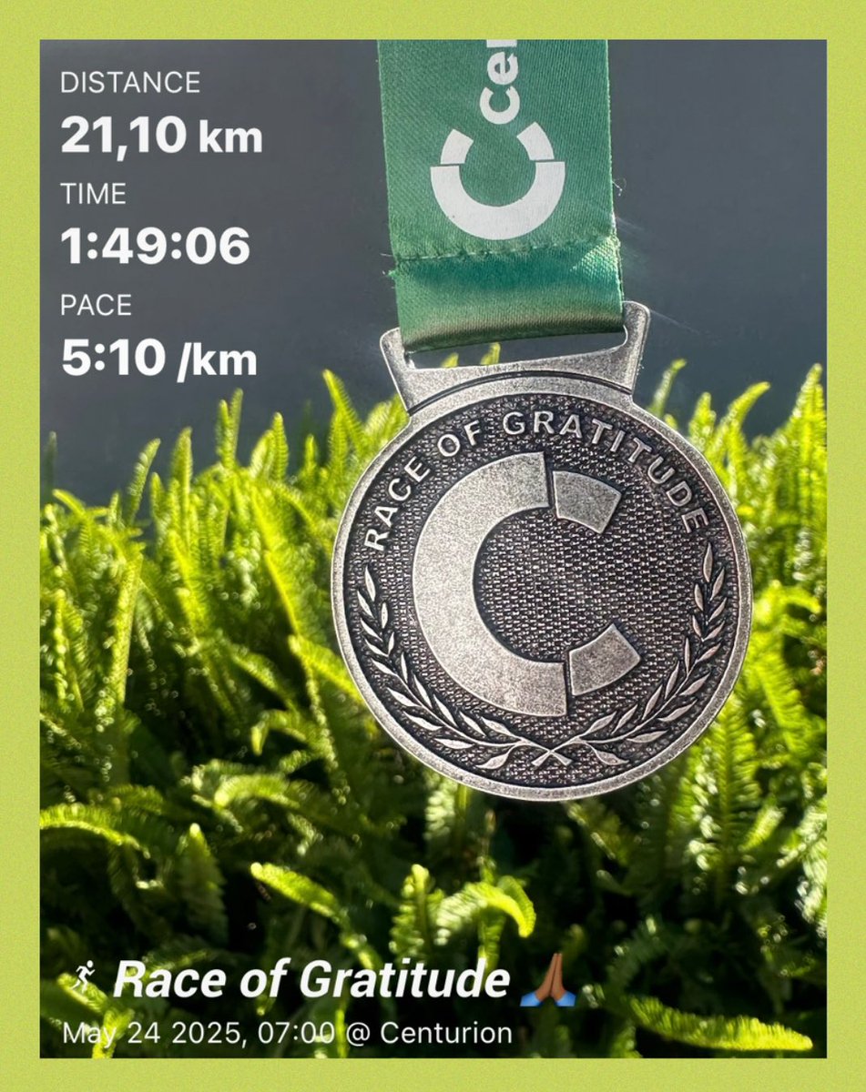 Race of Gratitude 💚 #IPaintedMyRun #TrapNLos #FetchYourBody2025 #TheHeartOfCenturion #FitMom #RunningWithTumiSole #SaturdayVibes #SkhindiGangCoaching #RedSkippa