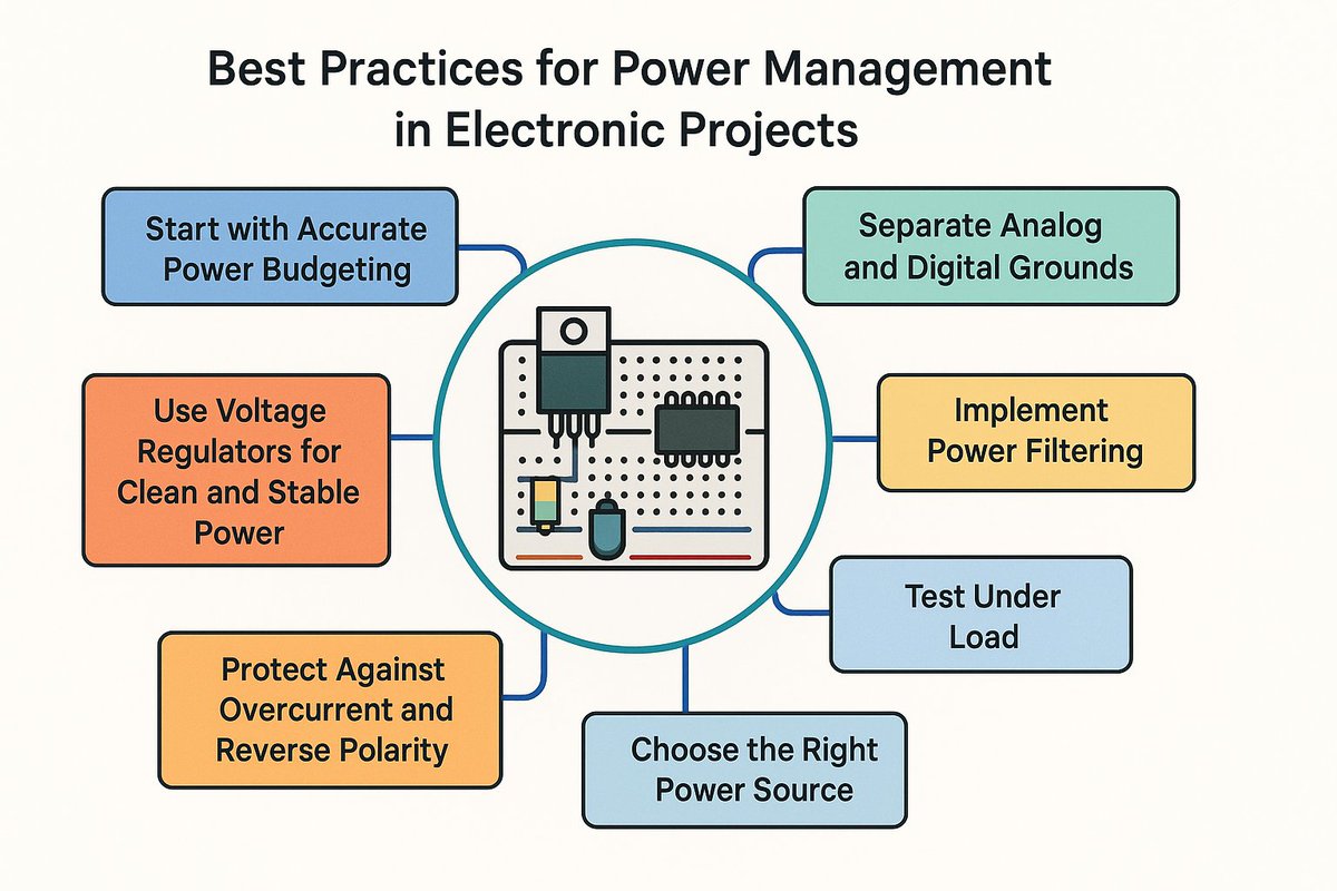 SchmartBoard's tweet photo. Best Practices for Power Management in Electronic Projects

https://t.co/NZHnqVEeyr

#schmartboard
#electroniccircuitdesign
#printedcircuitdesign
#electronicrcuit https://t.co/VSdKYKhVVY