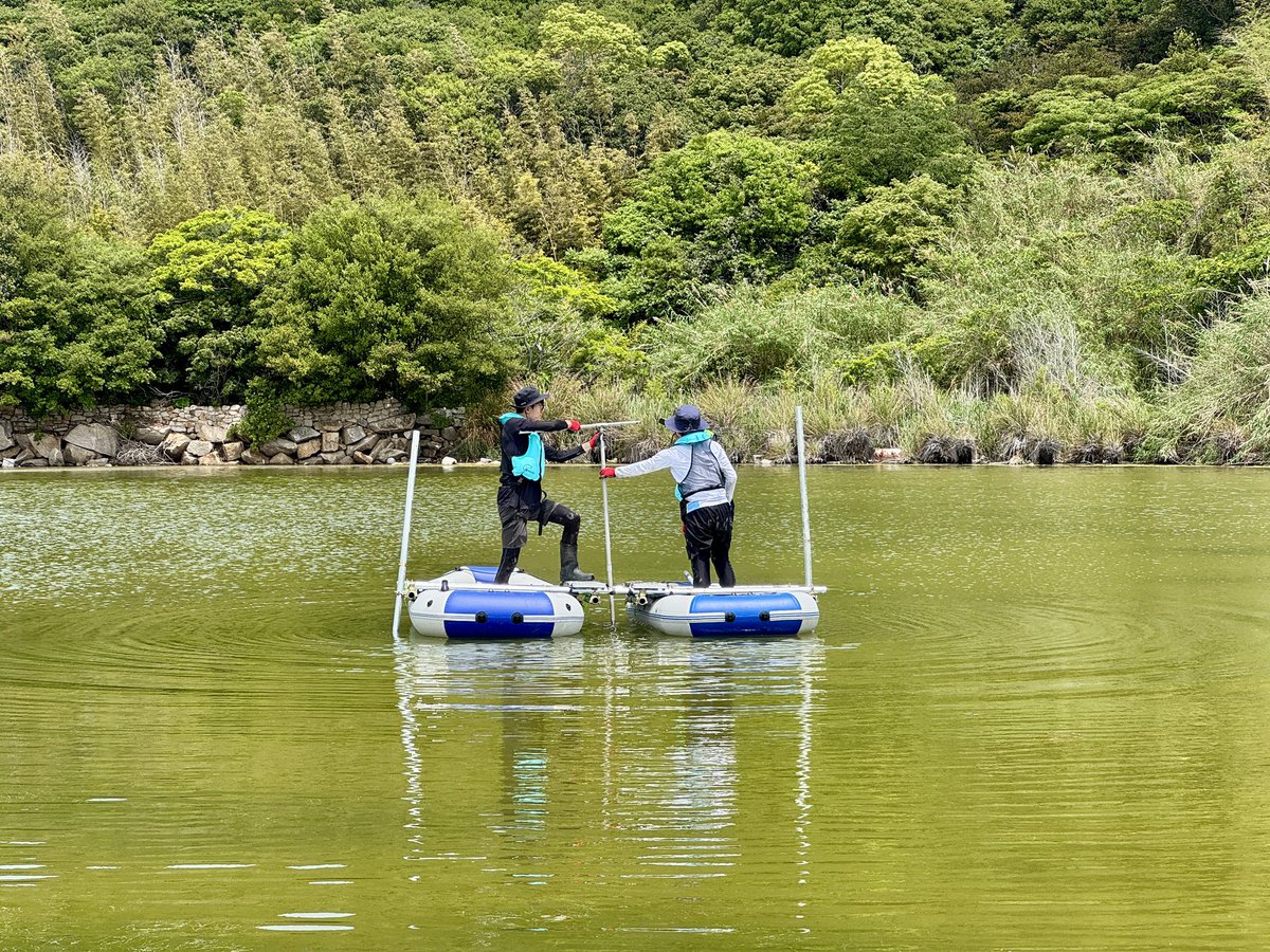 とある島で調査。船の名前はミレニアムファルコンとエンタープライズです🚀