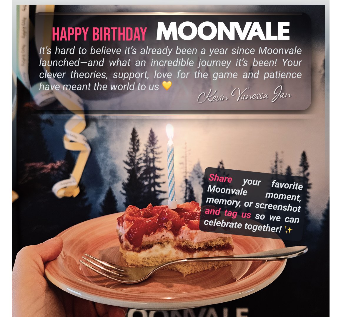 EverbyteStudio's tweet image. Happy Birthday Moonvale ✨🎂
#moonvale #duskwood