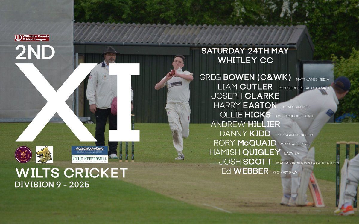 Let’s have it.

1s vs Wansborugh (H)
2s vs Corsham 4s (A - Whitley CC)

You know the drill. Go and cheer on the boys.