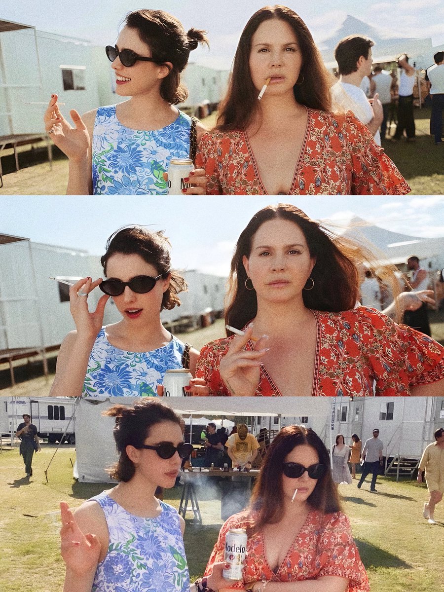 margaret qualley and lana del rey, 2023.