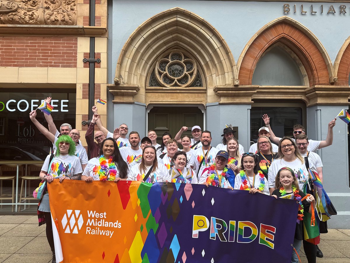 West Midlands Railway (@westmidrailway) on Twitter photo π We're getting ready for <a href="/BirminghamPride/">Birmingham Pride</a>!
Keep a π out for our team- theyβll be joining the parade (it kicks off from the Library at 12PM)
Still coming in for a good time (not a long time)? π
ππ½ Check your trains to New St, Snow Hill or Moor St at orlo.uk/lEvgc π We're getting ready for <a href="/BirminghamPride/">Birmingham Pride</a>!
Keep a π out for our team- theyβll be joining the parade (it kicks off from the Library at 12PM)
Still coming in for a good time (not a long time)? π
ππ½ Check your trains to New St, Snow Hill or Moor St at orlo.uk/lEvgc