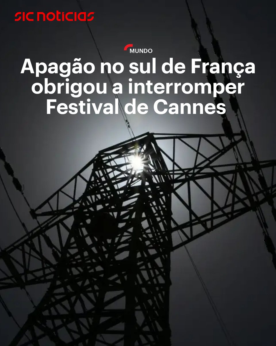 Um corte de eletricidade nos Alpes Marítimos, sul de França, afetou várias  comunas da região. Os semáforos estão desligados e as projeções do Festival  de Cinema de Cannes foram interrompidas. Saiba mais, image size:960x1200