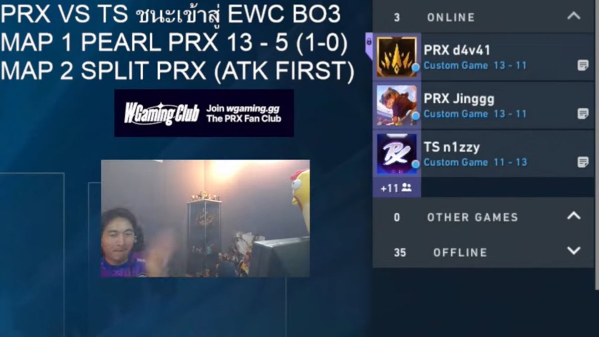 this was how we used to watch asia csgo matches without stream on hltv! prx staff were all watching numbers on <a href="/CigaretteS_Kla/">cgrs</a> friend list, it was really fun 😜 made us feel young again
