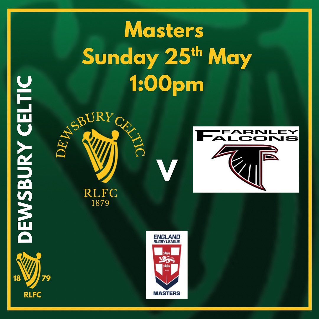 DewsburyCelticRLFC. (@celticrlfc) on Twitter photo ☘️☘️If you’re are chasing your rugby fix this weekend, why not head up to the Park tomorrow to watch our Masters team in action as they take on Farnley Falcons!!☘️☘️<a href="/usmlr/">Major League Rugby</a> ☘️☘️If you’re are chasing your rugby fix this weekend, why not head up to the Park tomorrow to watch our Masters team in action as they take on Farnley Falcons!!☘️☘️<a href="/usmlr/">Major League Rugby</a>