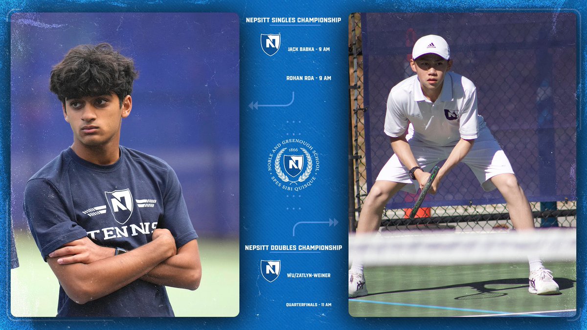 Good Luck to Jack, Rohan, Tony &amp; Jonas at the NEPSITT Singles &amp; Doubles Championship!!! #LetsGoDawgs #NoblesAthletics