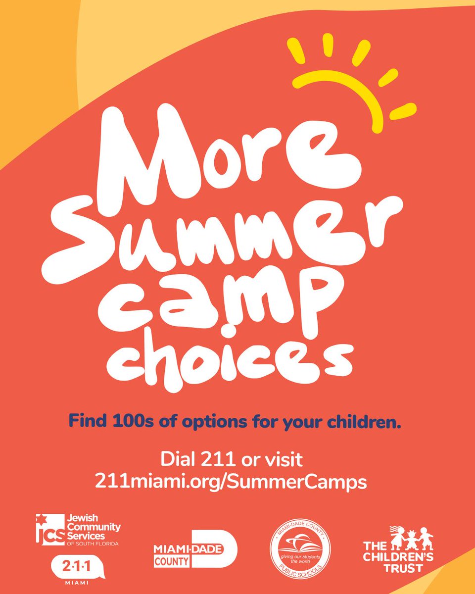 Jose L. Dotres, Ed.D. (@suptdotres) on Twitter photo Summer is just around the corner, and it's time to start planning! <a href="/MDCPS/">Miami-Dade Schools</a> and its community partners are thrilled to offer more summer camp choices than ever. Find 100s of options by dialing 211 or visiting: 211miami.org/SummerCamps. Let's make this a summer to remember! Summer is just around the corner, and it's time to start planning! <a href="/MDCPS/">Miami-Dade Schools</a> and its community partners are thrilled to offer more summer camp choices than ever. Find 100s of options by dialing 211 or visiting: 211miami.org/SummerCamps. Let's make this a summer to remember!