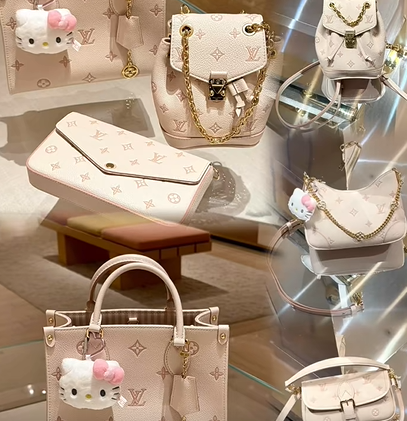 Hello Kitty x Louis Vuitton幻の連名です!パステルカラー+定番LV柄が可愛くて高級です