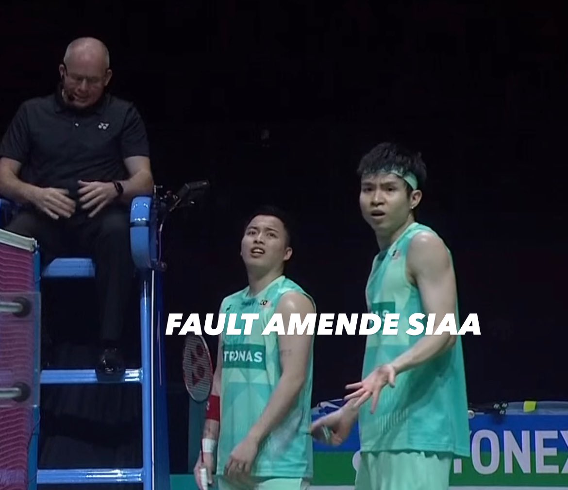 taiofm2's tweet photo. umpire: “service fault” https://t.co/OgUV3zKUyL