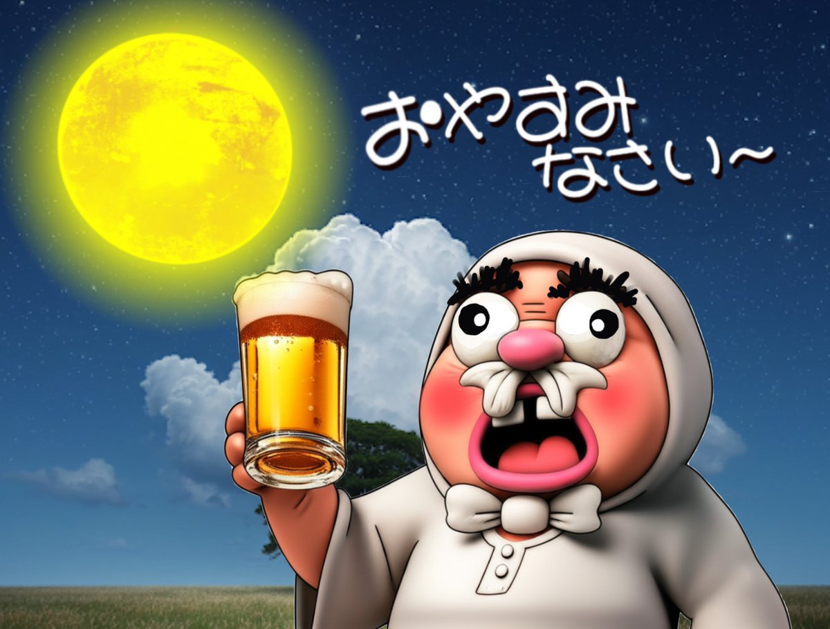 おばんです
今日も一日　お疲れ様でした
ごゆっくり　おやすみください