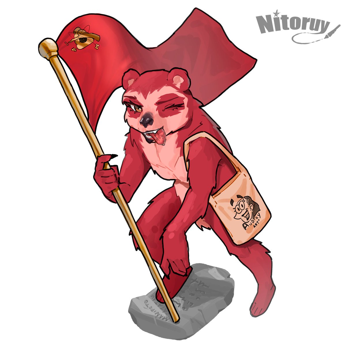 nitoruyart's tweet image. thanks again @drey_arts_ and Bell (bsky) for helping me choose a name for my new OC! here are your OCs in my style! ๐๐
#furry #art #furryartist #furrycommission #commissions #commission #furryart