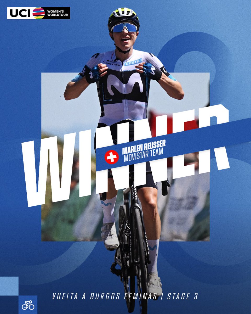 UCI_WWT (@uci_wwt) on Twitter photo A dominant ride from <a href="/MarlenReusser/">Marlen Reusser</a> <a href="/Movistar_Team/">Movistar Team</a> to take the win at the top of Picon Blanco! 💥⛰
#UCIWWT #VueltaBurgos A dominant ride from <a href="/MarlenReusser/">Marlen Reusser</a> <a href="/Movistar_Team/">Movistar Team</a> to take the win at the top of Picon Blanco! 💥⛰
#UCIWWT #VueltaBurgos