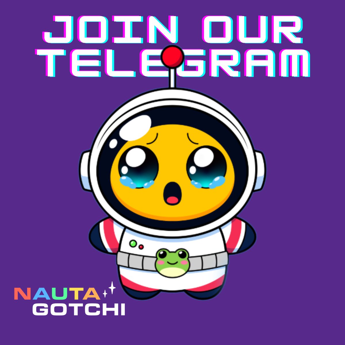 The NautaGotchi community is LIVE!

Dive into the world of dynamic, ownable NautaGotchis.
Get updates, alpha drops &amp; chaos energy with fellow collectors.

👾 Make the NautaGotchi happy by joining our Telegram community! 
👉 t.me/NautaGotchi