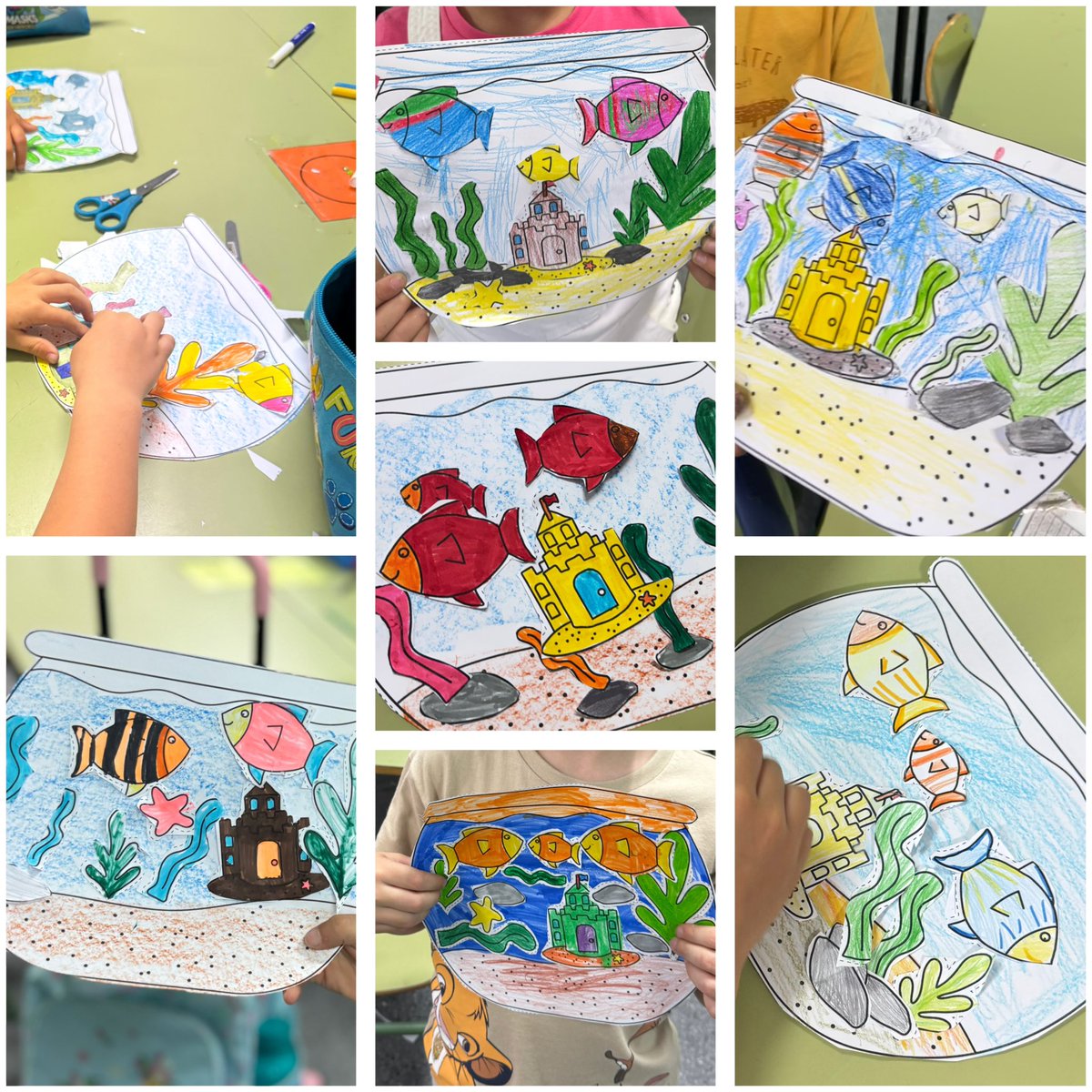 Peceras en 1ºEP 🐠🐡🐟🏰🫧