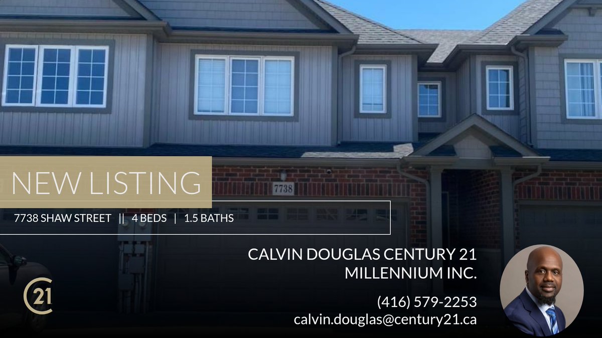 CD_Realtor's tweet image. 📍 New Listing 📍 Take a look at this fantastic new property that just hit the market located at 7738 Shaw Street in Niagara Falls (oldfield). Reach out here or at (416) 579-2253 for more information

Calvin Douglas 
Century 21 Mil... homeforsale.at/7738_SHAW_STRE…