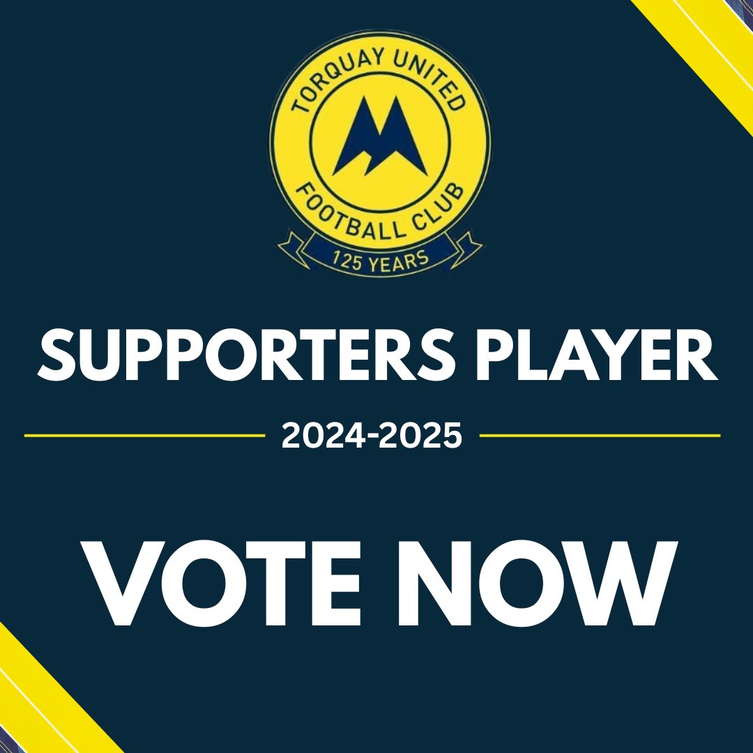 As the 24/25 season comes to a close tomorrow, it’s time to choose your Player Of The Season!

Click on the link below and cast your vote .. voting closes at midday tomorrow 💛💙

form.typeform.com/to/nvyWzuWz