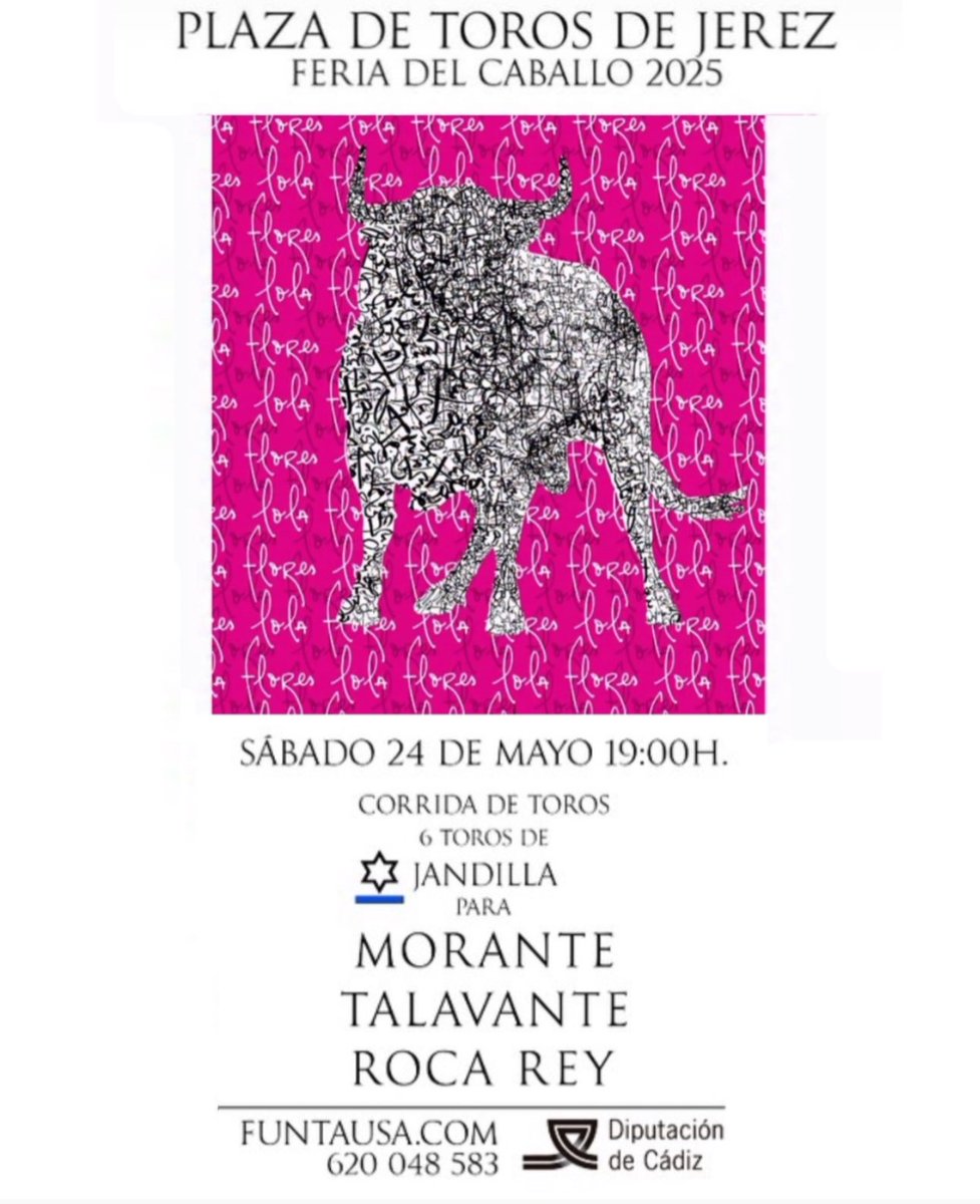 El cartel no hay billetes de esta tarde en <a href="/TorosJerez/">Toros Jerez</a>. Se transmitirá por radio en directo en el enlace, programa <a href="/carruseltaurino/">carrusel taurino</a>
👉 📻 canalsur.es/radio_directo-…
🕰️ 19:00h🇪🇸- 12:00 m🇵🇪 - 11:00m🇲🇽
📅 S 24-05-25
🗡️ Morante de la Puebla
🗡️ <a href="/aletalavante/">Alejandro Talavante</a>
🗡️ <a href="/RocaRey/">Andrés Roca Rey</a>
🐂 <a href="/Jandilla1951/">Jandilla</a>