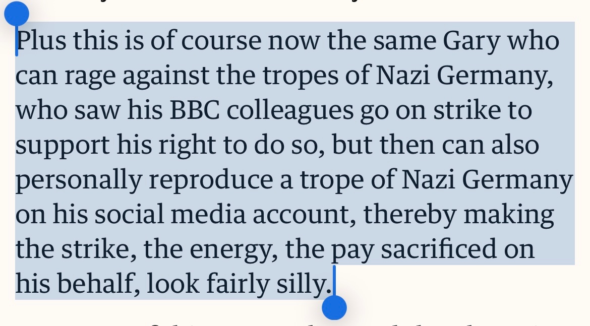 Writing an article chastising someone else for the shallowness of their political thinking, whilst including insights like these, is certainly a brave choice I’ll give you that. 
x.com/barneyronay/st…