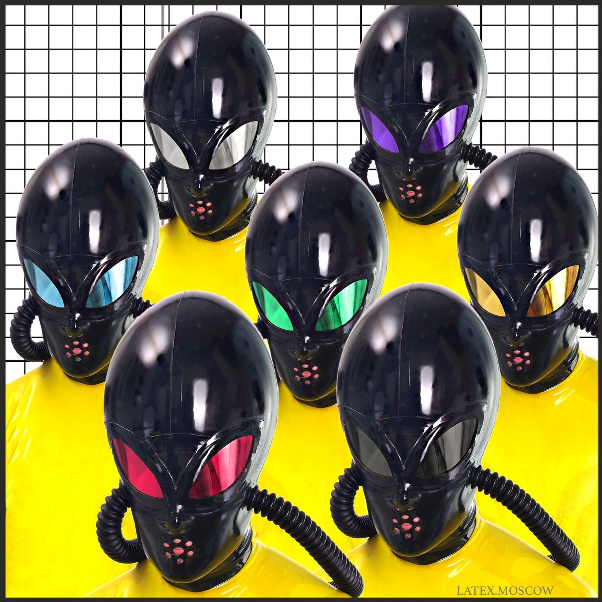 LatexMoscow's tweet photo. The new version of our original Alien mask is now available for order 👽
Now you can choose different colors of plastic eye lenses.
Order a mask: https://t.co/9GgZUlhJvf
#mask #latexmask #rubbermask #alienmask #latexalien https://t.co/kV5IprEM4j