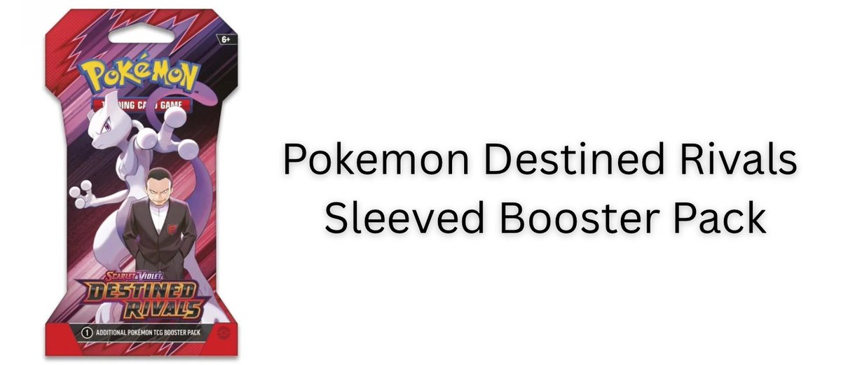 FastBreakCards's tweet image. Pokemon Scarlet And Violet SV10 Destined Rivals Sleeved Booster Pack #ad 

sovrn.co/1a74iey