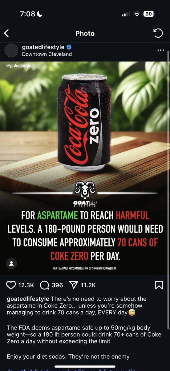 Diet Soda haters in shambles 

Get fucked nerds

Give me all the “cancer”