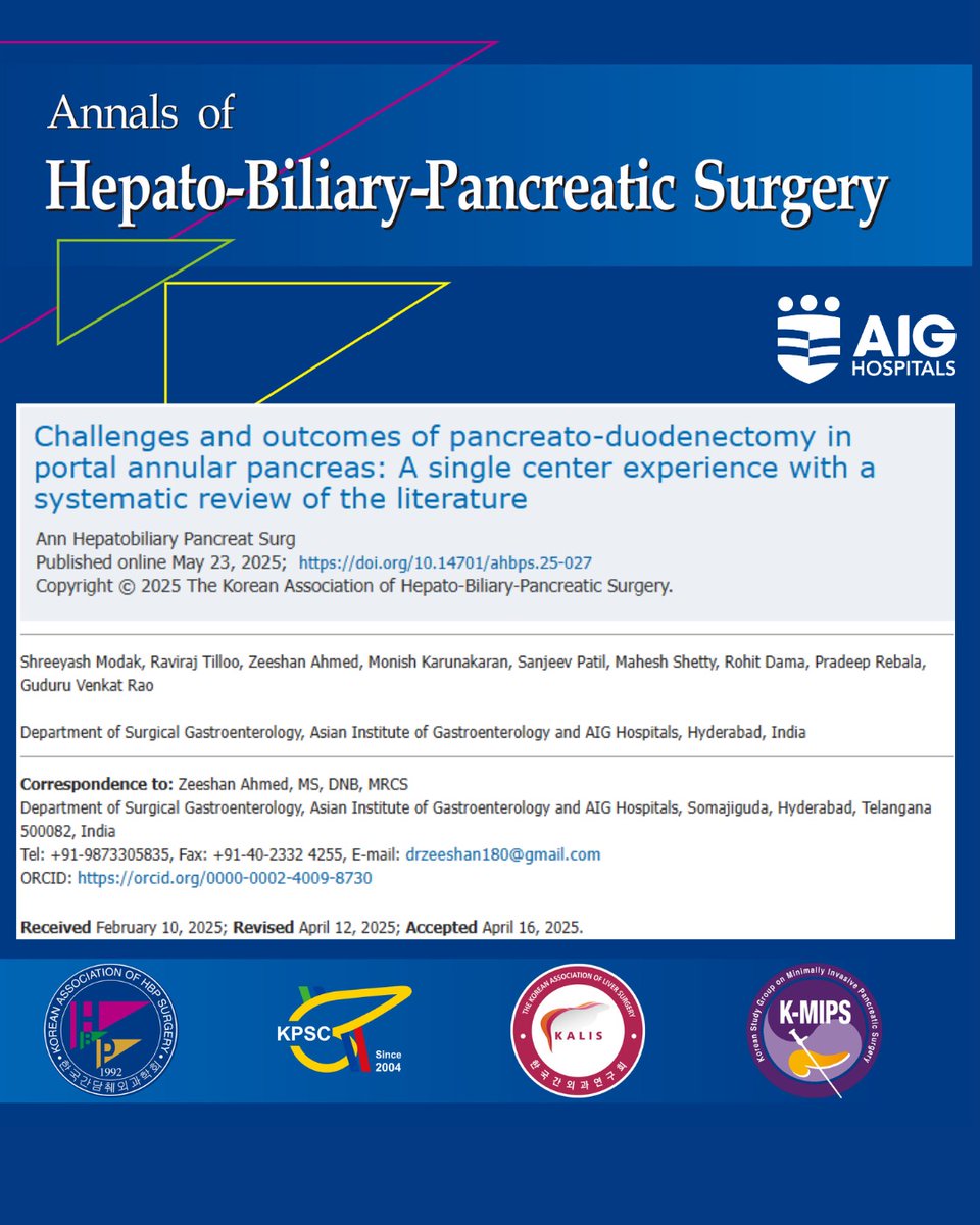 gvraoaig's tweet photo. Rare but Real: Portal Annular Pancreas (PAP) poses unique surgical challenges during Whipples - AIG Hospitals' Department of Surgical Gastroenterology

Click https://t.co/9fhvZLbE8D to read the full article. 
 #WhippleProcedure  #AIGHospitals #GISurgery  #Pancreatoduodenectomy https://t.co/mYQQhRmVdC