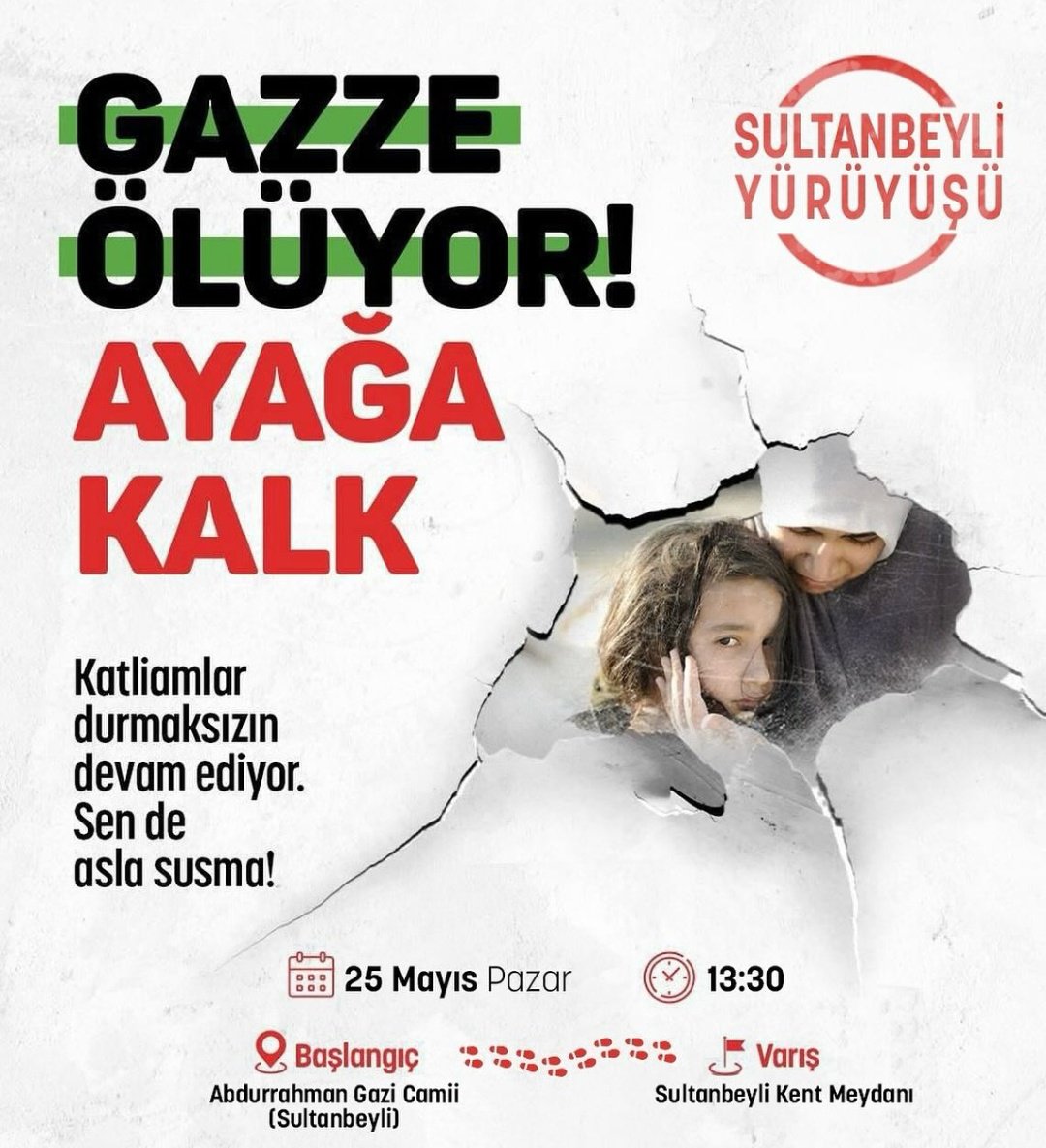 sihaderx's tweet photo. #GazzeÖlüyor #GazzeİçinHareketeGeç 

#Gazze için "AYAĞA KALK"IYORUZ.

Haydi #istanbul  #SultanbeyliGazzeİçinYürüyor https://t.co/uX28nniQc6