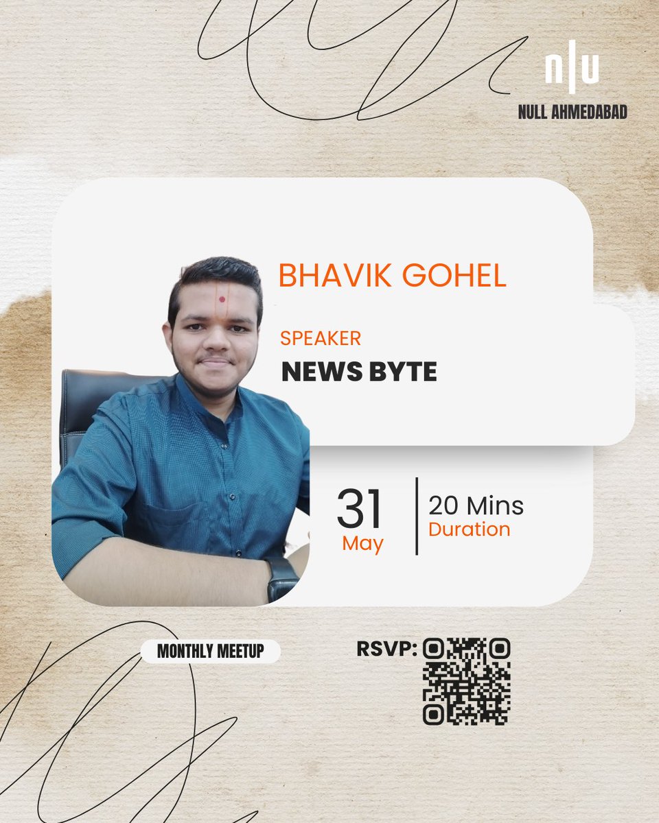null Ahmedabad (n|u Ahmedabad) (@nullahm) on Twitter photo 🛡️ Catch the latest insights on this month's major hacks with <a href="/bhavik_gohel_/">Bhavik Gohel</a> at #nullahm meetup.
Learn what happened, how it happened, and how to stay protected from similar threats.
📅 RSVP now: lu.ma/t3wcyv2b
<a href="/null0x00/">null - The Open Security Community</a>
#CyberSecurity #NewsBytes 🛡️ Catch the latest insights on this month's major hacks with <a href="/bhavik_gohel_/">Bhavik Gohel</a> at #nullahm meetup.
Learn what happened, how it happened, and how to stay protected from similar threats.
📅 RSVP now: lu.ma/t3wcyv2b
<a href="/null0x00/">null - The Open Security Community</a>
#CyberSecurity #NewsBytes