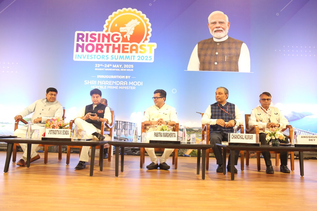 MDoNER India (@mdoner_india) on Twitter photo The valedictory session at the Rising Northeast Investors Summit 2025, being held at Bharat Mandapam, New Delhi.
#MDoNERIndia #RisingNorthEast #NERForTomorrow #InvestInNER #NorthEastOnTheRise #InvestINNortheast
<a href="/chanchal001/">Chanchal Kumar</a> The valedictory session at the Rising Northeast Investors Summit 2025, being held at Bharat Mandapam, New Delhi.
#MDoNERIndia #RisingNorthEast #NERForTomorrow #InvestInNER #NorthEastOnTheRise #InvestINNortheast
<a href="/chanchal001/">Chanchal Kumar</a>