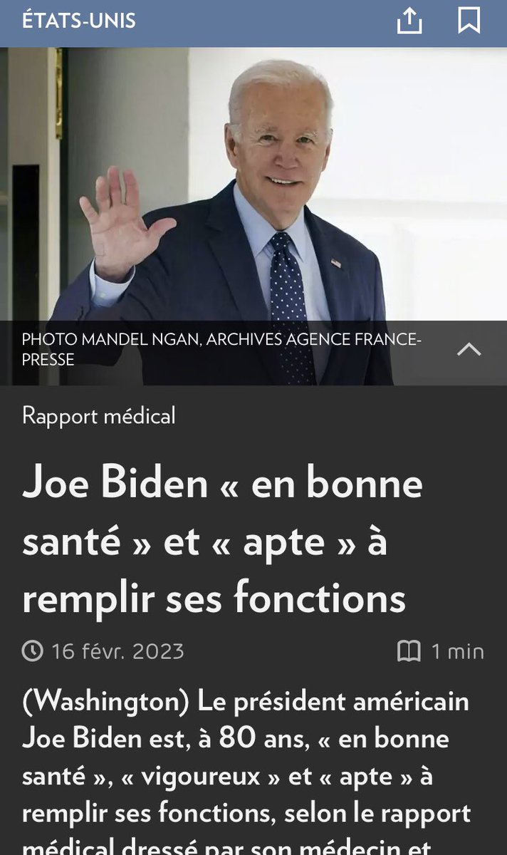 PirateNewz's tweet image. Ils vous disent aujourd’hui que Tout Le Monde savait que Biden était Sénile pendant son mandat à La Maison Blanche.
Les Médias oublient qu’on retrouve facilement toute leur b*llsh*t dans Google.
16 Février 2023 👇👇👇
Des crosseurs.