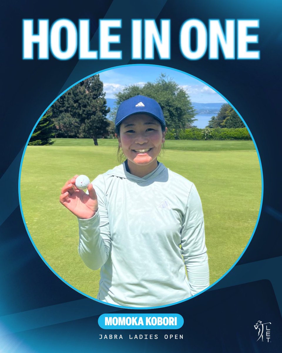 HOLE-IN-ONE! 🚨

Momoka Kobori has our first ace of the week coming at the par-3 8th 🍾 

#JabraLadiesOpen