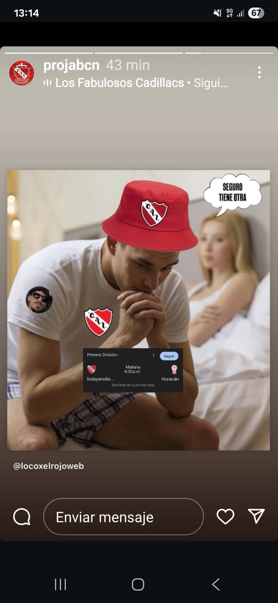 Esta noche cueste lo que cueste, esta noche tenemos que ganar. Vamos Rojo de mi Vida.! ##TODOROJO <a href="/Independiente/">C. A. Independiente</a> <a href="/SoydelRojoCom/">SoyDelRojo.com 👹</a> <a href="/DeLaCunaAlInf/">De La Cuna Al Infierno</a> <a href="/InfiernoRojo/">InfiernoRojo.com</a> <a href="/MuyCAI/">Muy Independiente</a> <a href="/CaiPenias/">PeñasCAI</a>