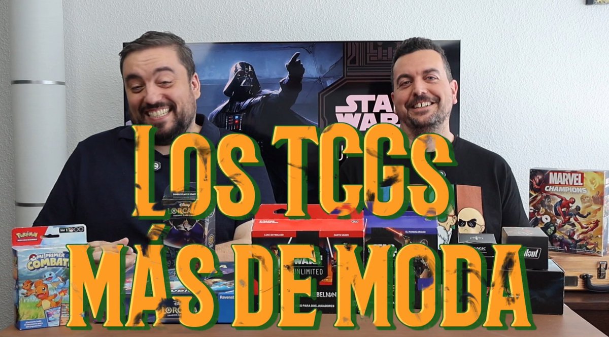 AlbertBaratheon's tweet photo. Dos señores ahí, divagando sobre los juegos de cartas coleccionables (TCGs) del momento: #mtg #starwars #starwarsunlimited #disney #disneylorcana #pokemon #pokemontcg 

https://t.co/XHWIoy7gsq https://t.co/83zjAlyuaD