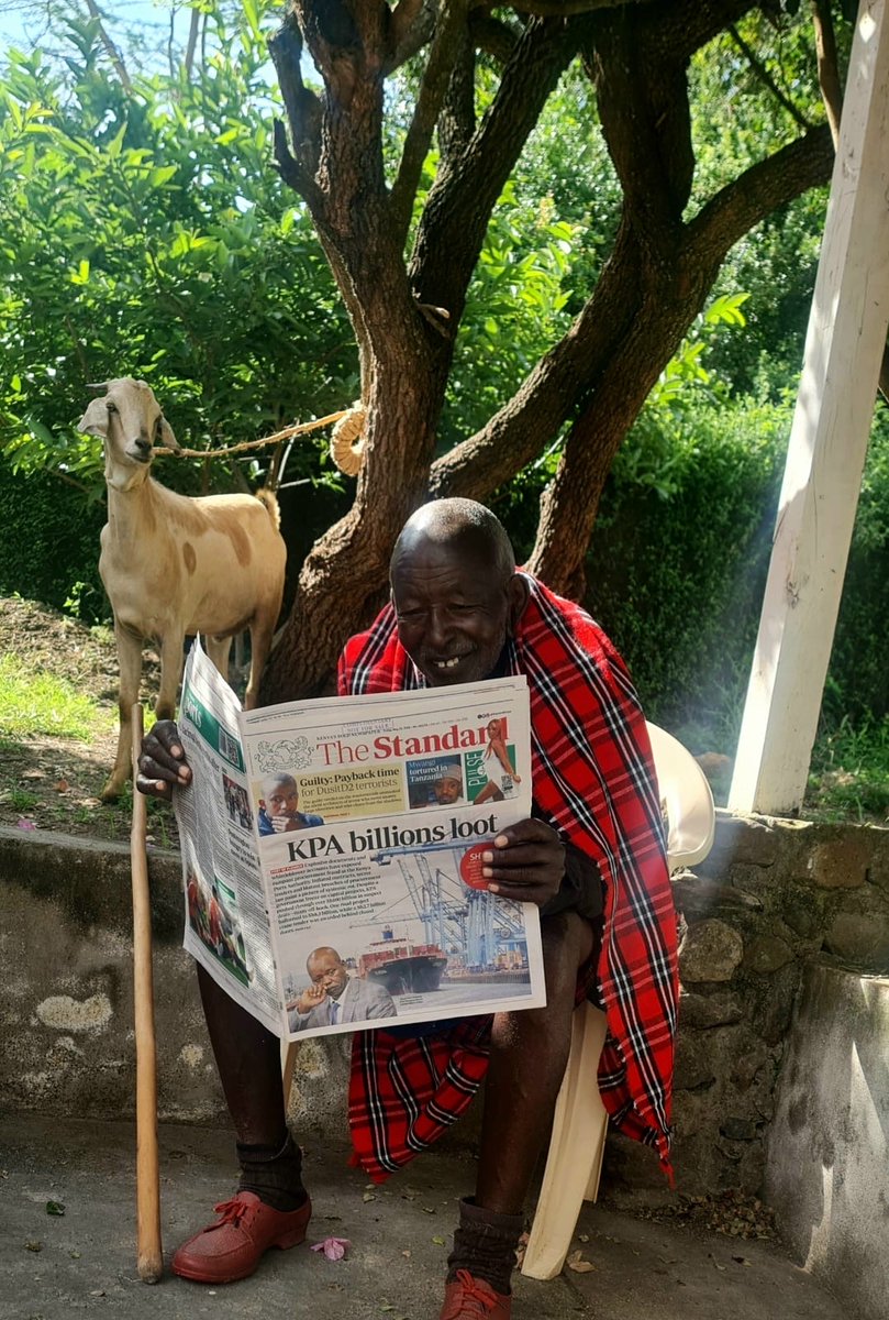 When Mzee picks The Standard, you know it’s not just a paper.
It’s power. It’s clarity. It’s #FactsFirst.
Kenya’s Bold Newspaper, no one gets left behind.

Grab a copy at your nearest vendor today or subscribe to the epaper on epaper.standardmedia.co.ke