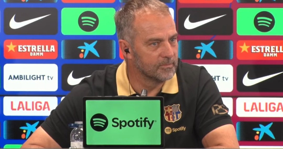💥 🔵🔴 هانس فليك 🇩🇪 ( مُدرب برشلونة ) قبل مُواجهة نادي 🦁 أتلتيك بيلباو غداً :
" ما هو أسلوب اللعب للموسم القادم ؟ ستراه الموسم القادم . "