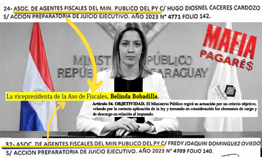 elecccionespy's tweet image. 🛑SIN ÉTICA: ¿FISCALA DEL CASO MAFIA DE LOS PAGARÉS &quot;OLVIDÓ&quot; IMPUTAR AL ABOGADO DE LA ASO DE FISCALES, GREMIO DEL QUE ELLA ES VICEPRESIDENTA?

▪️En el caso de la Mafia de los Pagarés, siguen surgiendo datos sorprendentes filtrados por funcionarios judiciales que vienen alertando…